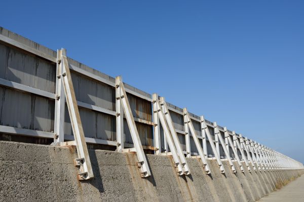 Concrete Block Seawall Construction
