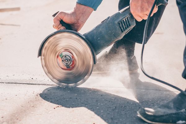 Acidstained Concrete Slab Installation
