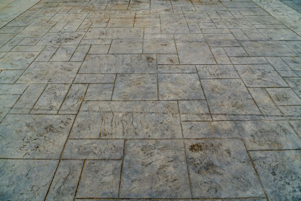 Stamped Concrete Porch Installation