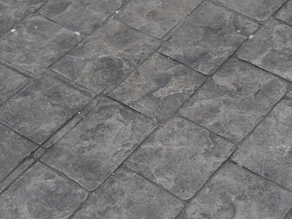 Stamped Concrete Porch Installation